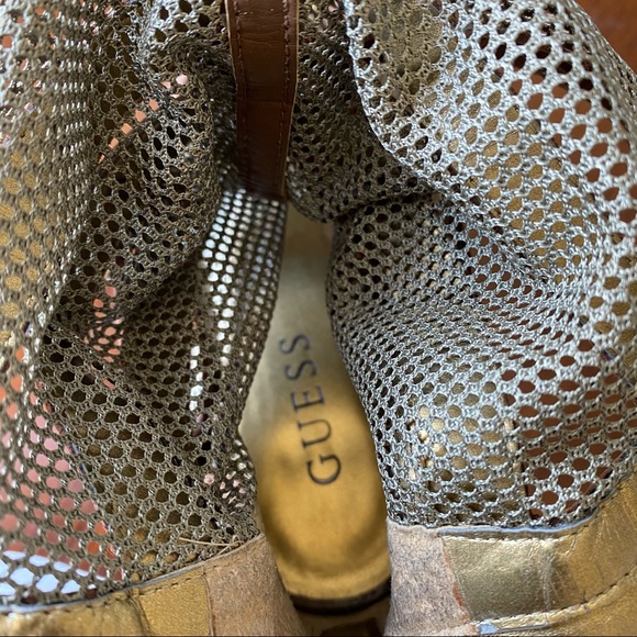 Guess GW Barney Leather Sandal Bootie Stilleto Platform - Picture 3 of 10